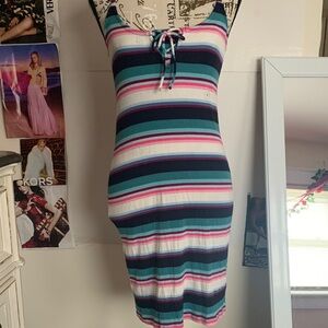 Aero Striped Sleeveless Dress